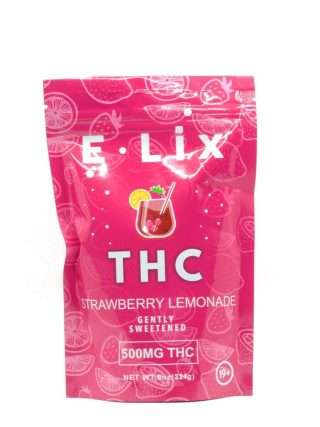 Buy E Lix 500mg THC Strawberry Lemonade Drink Mix