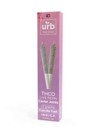 Buy URB THCO Caviar Joint – Cupcake Kush 1G 2 Pack