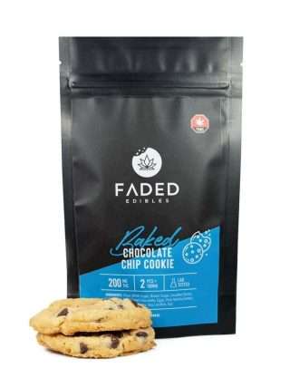 FADED Edibles Baked AU – Chocolate Chip Cookies 200mg THC