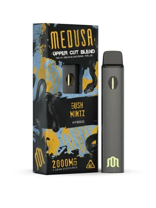 Medusa Upper Cut Blend THC-h + Live Resin Delta 8 + THC-jd Disposable Vape Carts (2g)