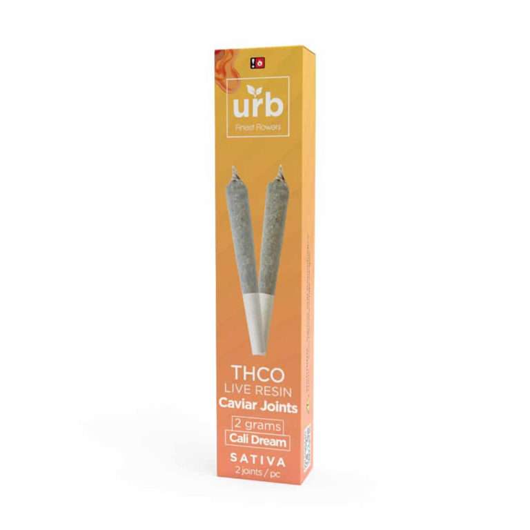 URB THCO Caviar Joint – Cali Lemon Dream 1G 2 Pack