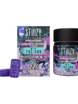 BUY MIDNIGHT BERRY - 2:1 THC:CBN GUMMIES (100mg THC + 50mg CBN)
