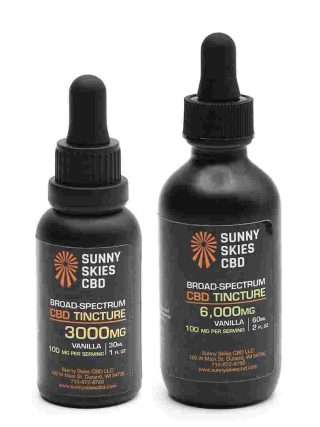Sunny Skies CBD Broad-Spectrum CBD Tincture Vanilla